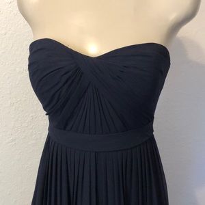 Jenny Yoo Dresses - Navy strapless chiffon floor length dress Jenny Yoo Dresses - Navy strapless chiffon floor length dress